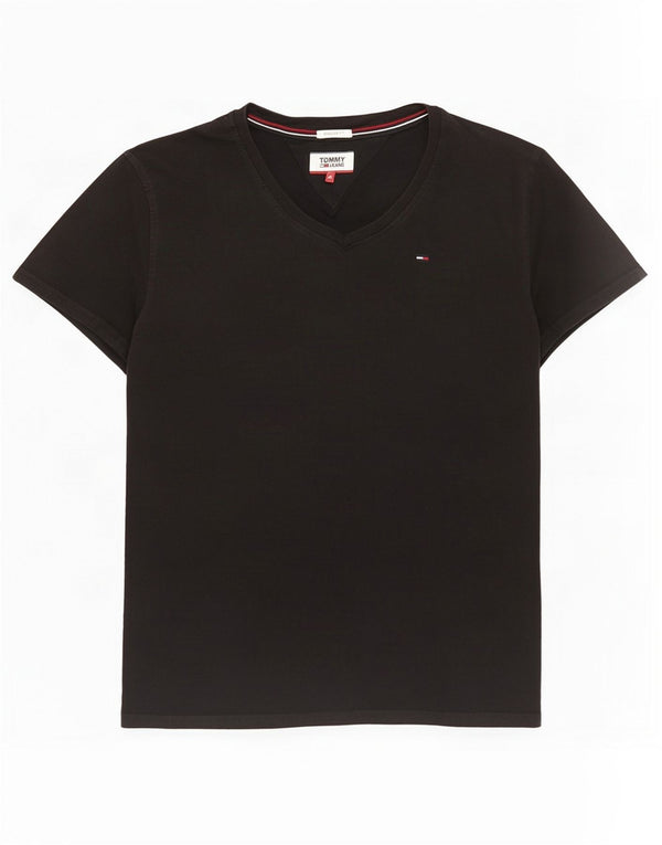 T-shirt męski Tommy Hilfiger o regularnym kroju, średni czarny