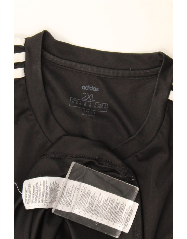 Adidas Męska koszulka Climalite Graphic Top 2XL Czarny poliester