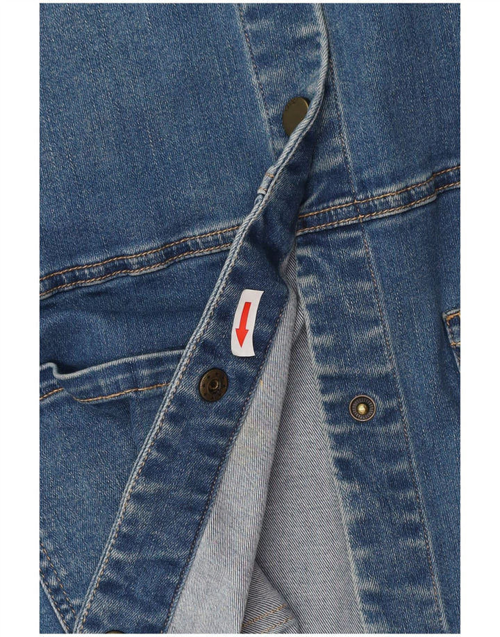 Damska kurtka dżinsowa Joules UK 12, średnia niebieska, bawełniana