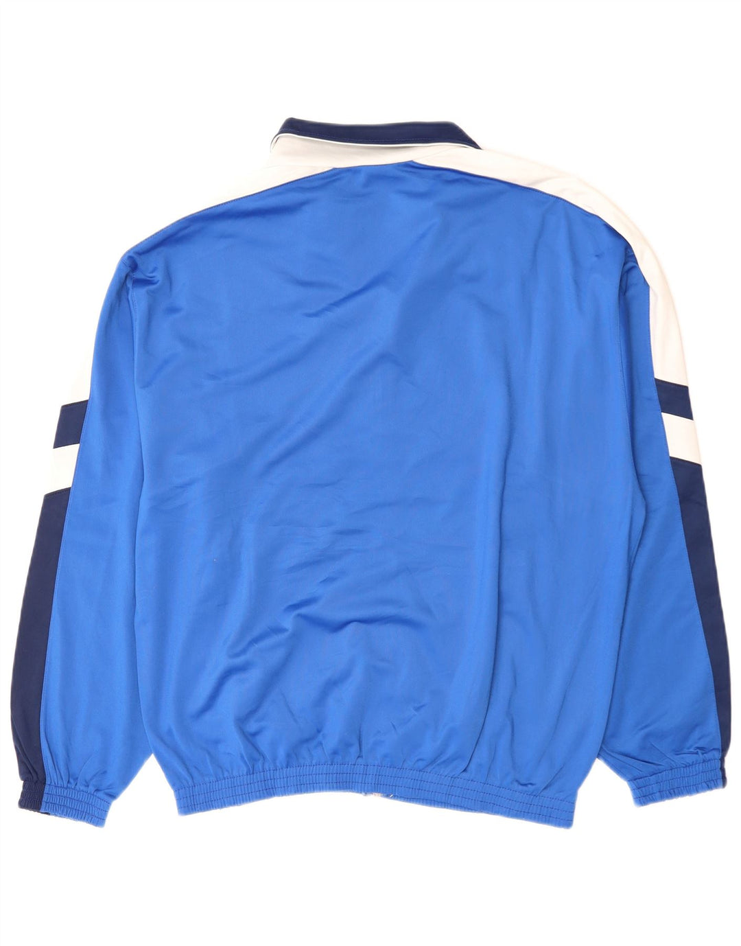 Męska kurtka dresowa ARENA z grafiką, duży niebieski poliester z blokami kolorów