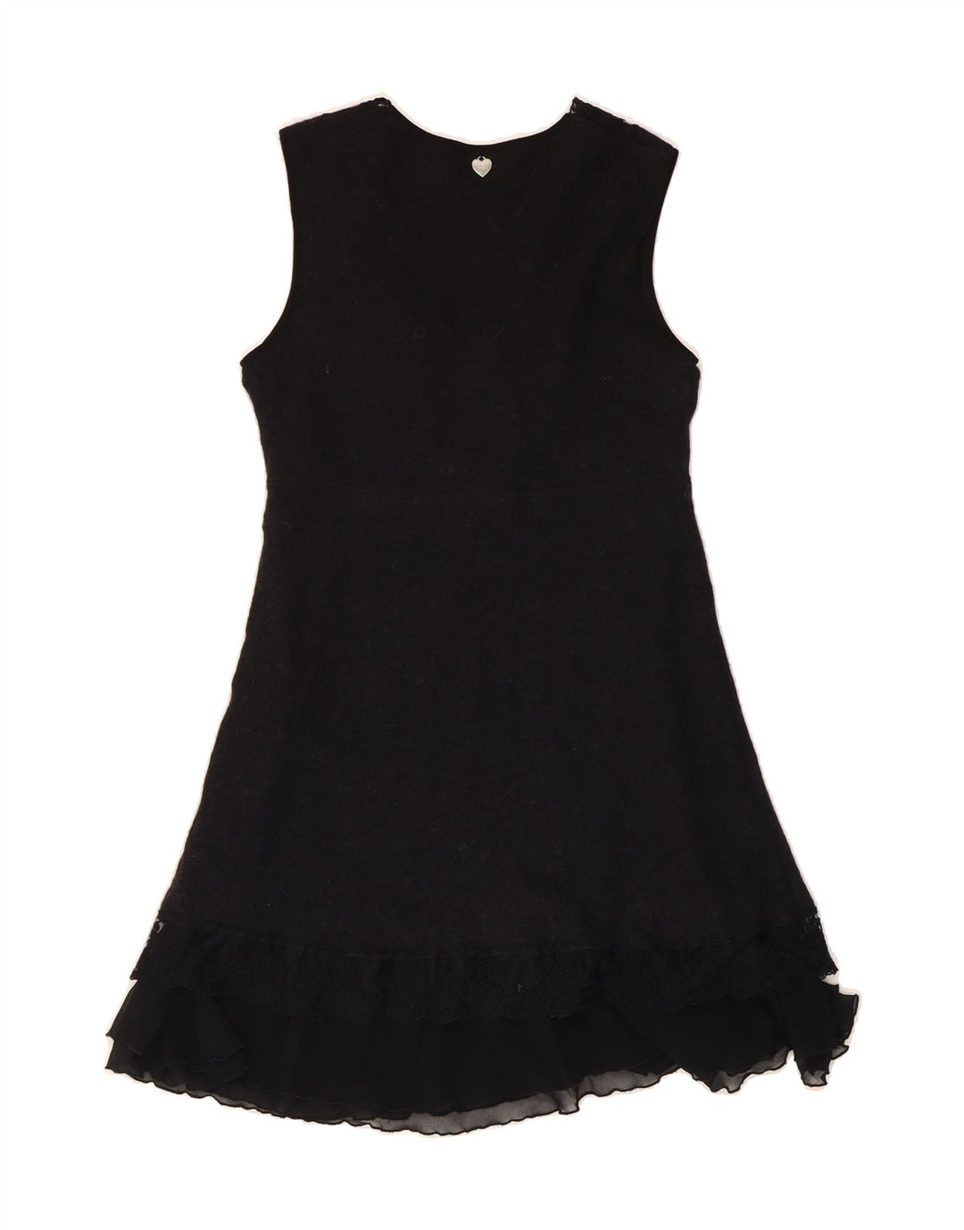 TWINSET Womens Sleeveless A-Line Dress UK 10 Small Black Polyamide Vintage Twinset and Second-Hand Twinset from Messina Hembry 