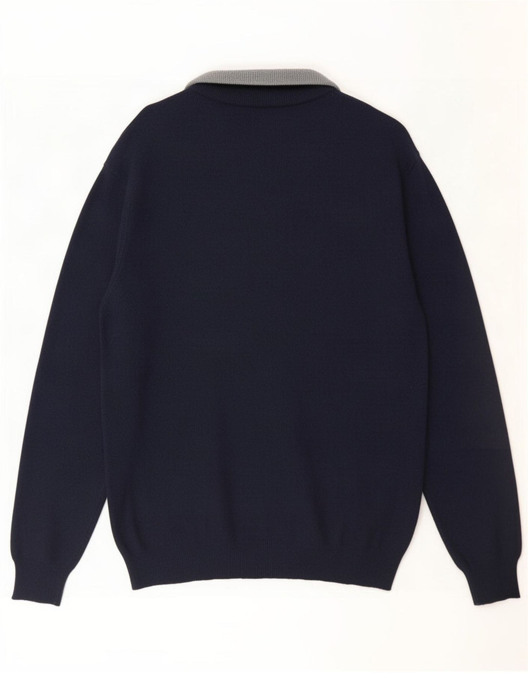 Ellesse Męski sweter kardigan, duży, granatowy, wełniany