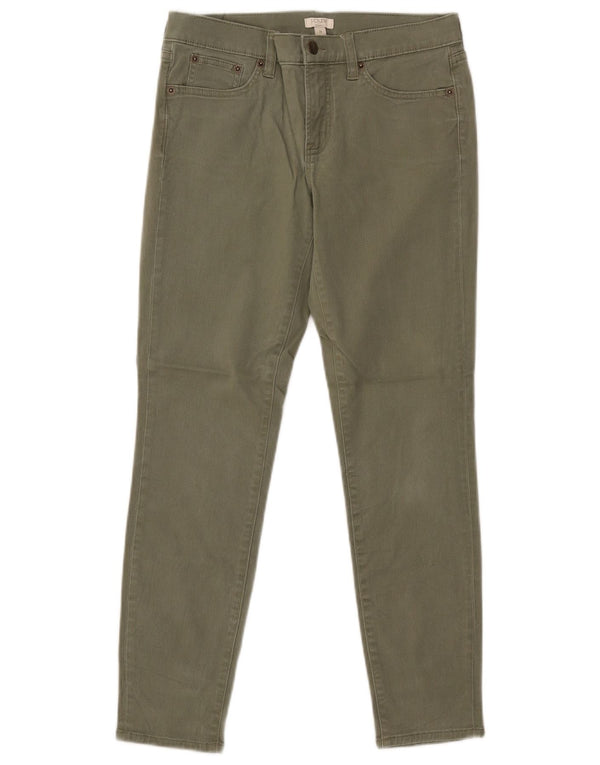 J. CREW Womens Slim Casual Trousers W26 L27  Khaki Cotton