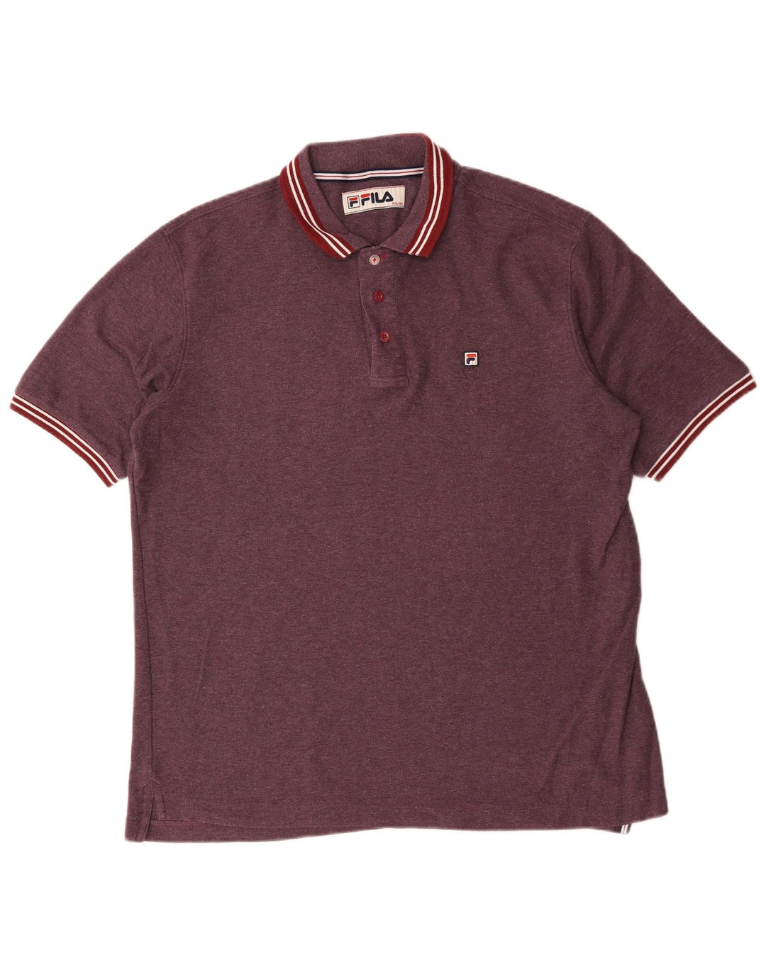 Męska koszulka polo Fila IT 56 2XL Burgundowy poliester