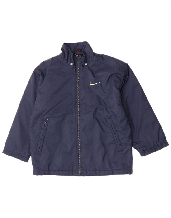 Chłopięca kurtka wiatrówka Nike Swoosh Graphic 8-9 lat, mała, granatowa, nylonowa