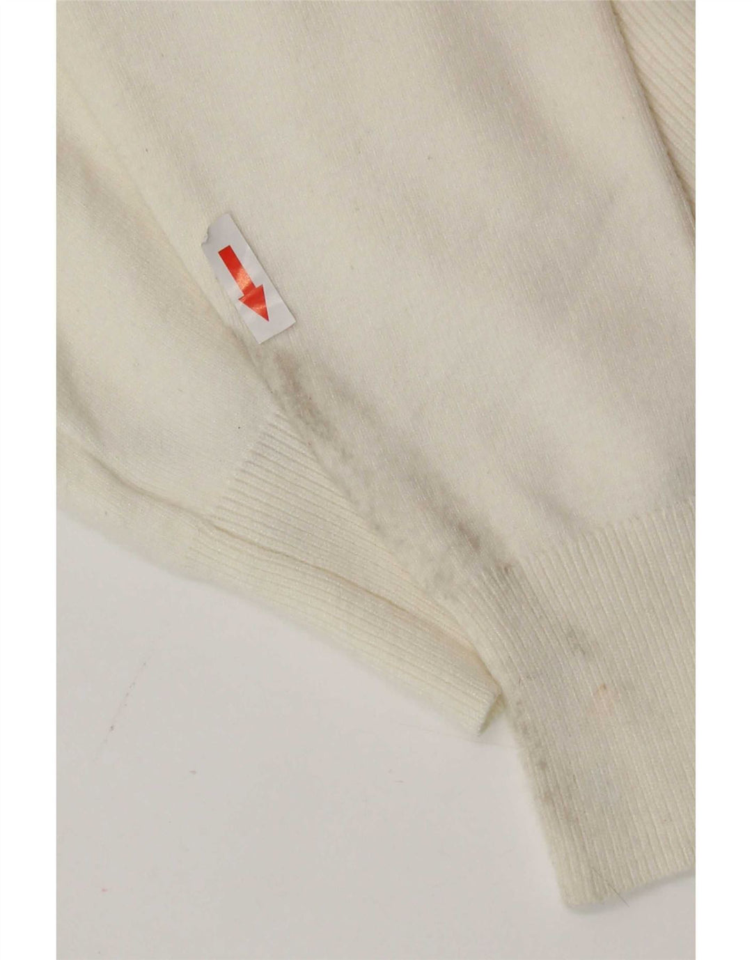 Marks & Spencer Damski sweter typu Crop Cardigan UK 14 Średni złamanej bieli, wiskoza