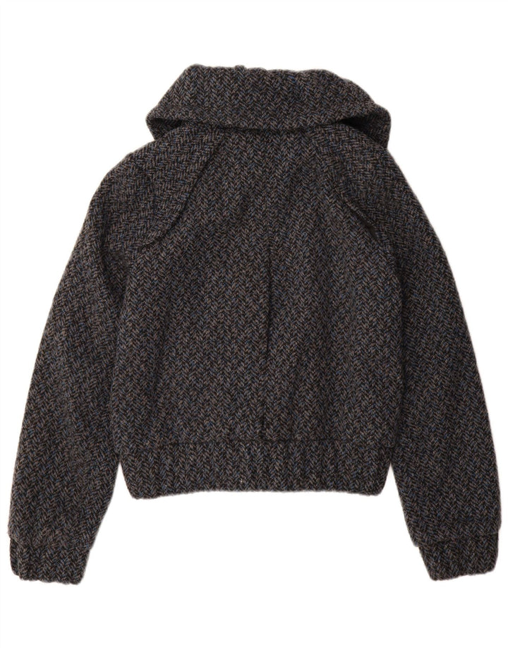 Damska kurtka bomberka Topshop UK 10, mała niebieska, poliester w jodełkę