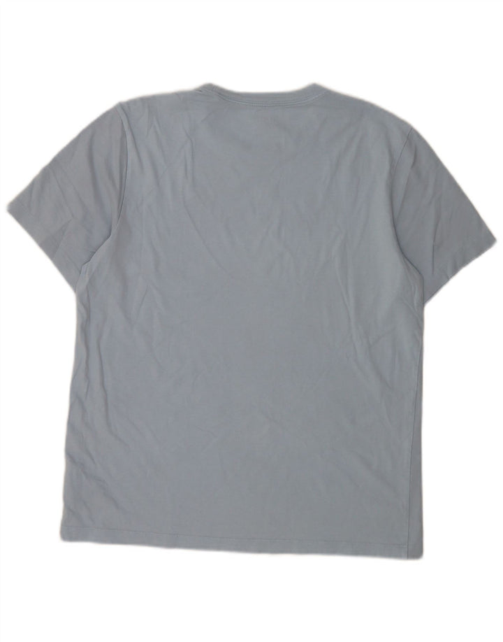 T-shirt męski Jordan, duży, niebieski, bawełniany