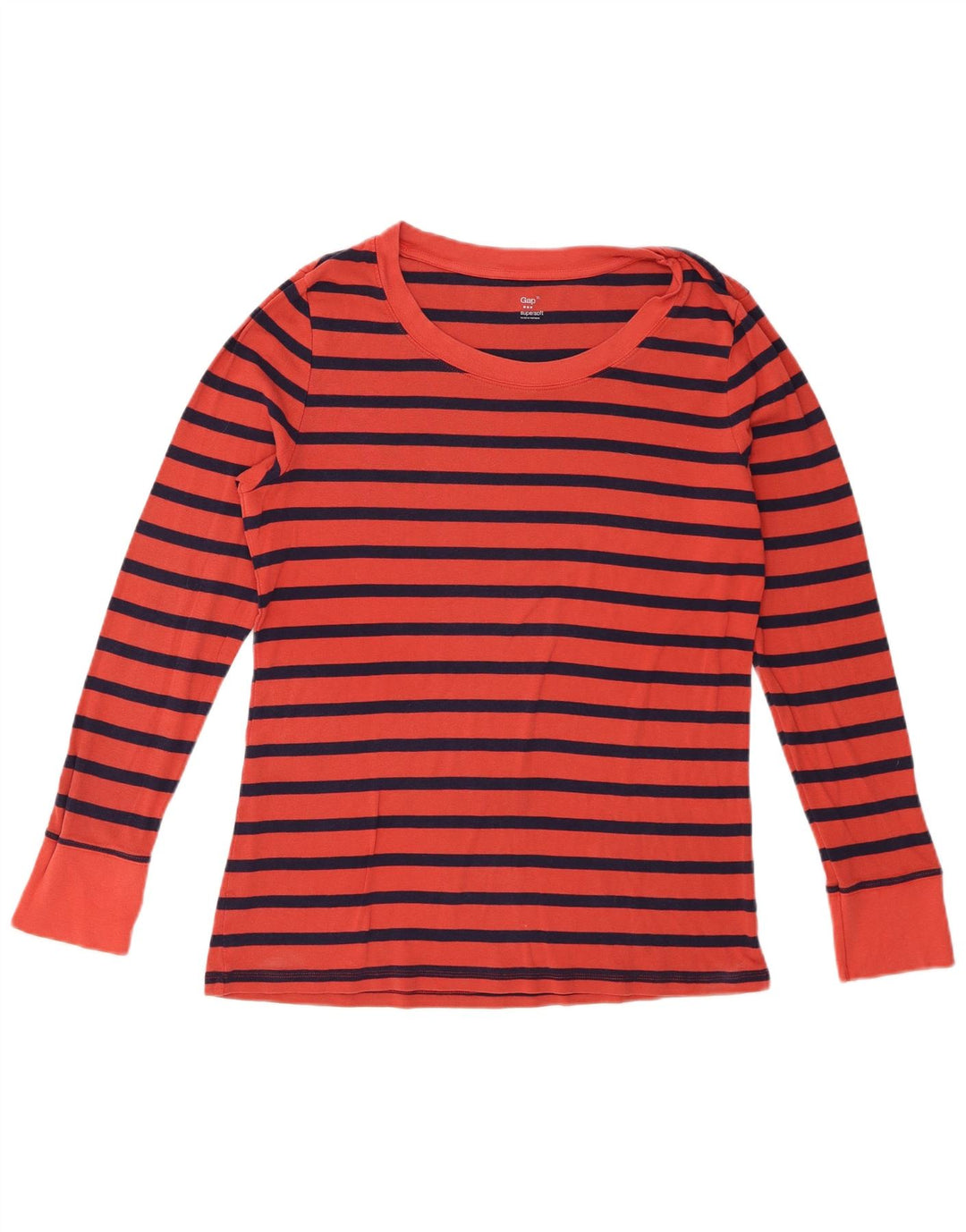 Damski top Gap z długim rękawem, UK 18 XL, w czerwone paski