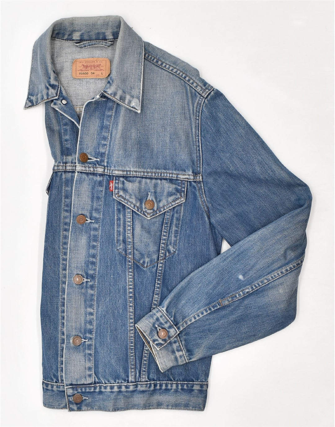 Damska kurtka dżinsowa LEVI'S UK 14, duża, niebieska, bawełniana