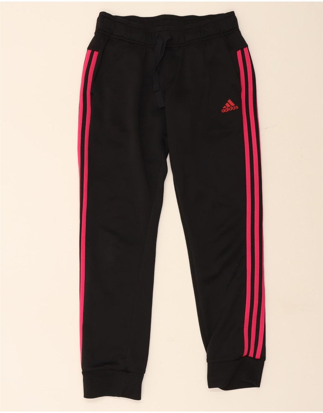 Damskie spodnie dresowe Adidas Joggers UK 12 Średni czarny poliester