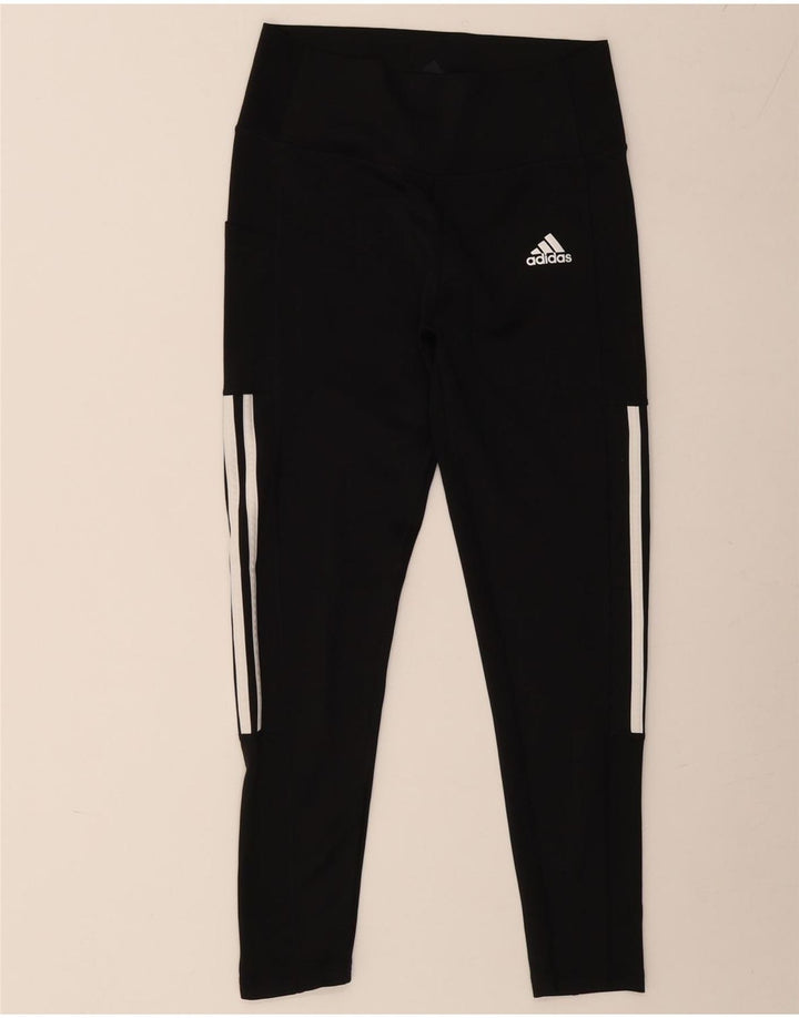 Damskie legginsy ADIDAS Aeroready UK 12/14, średni czarny poliester