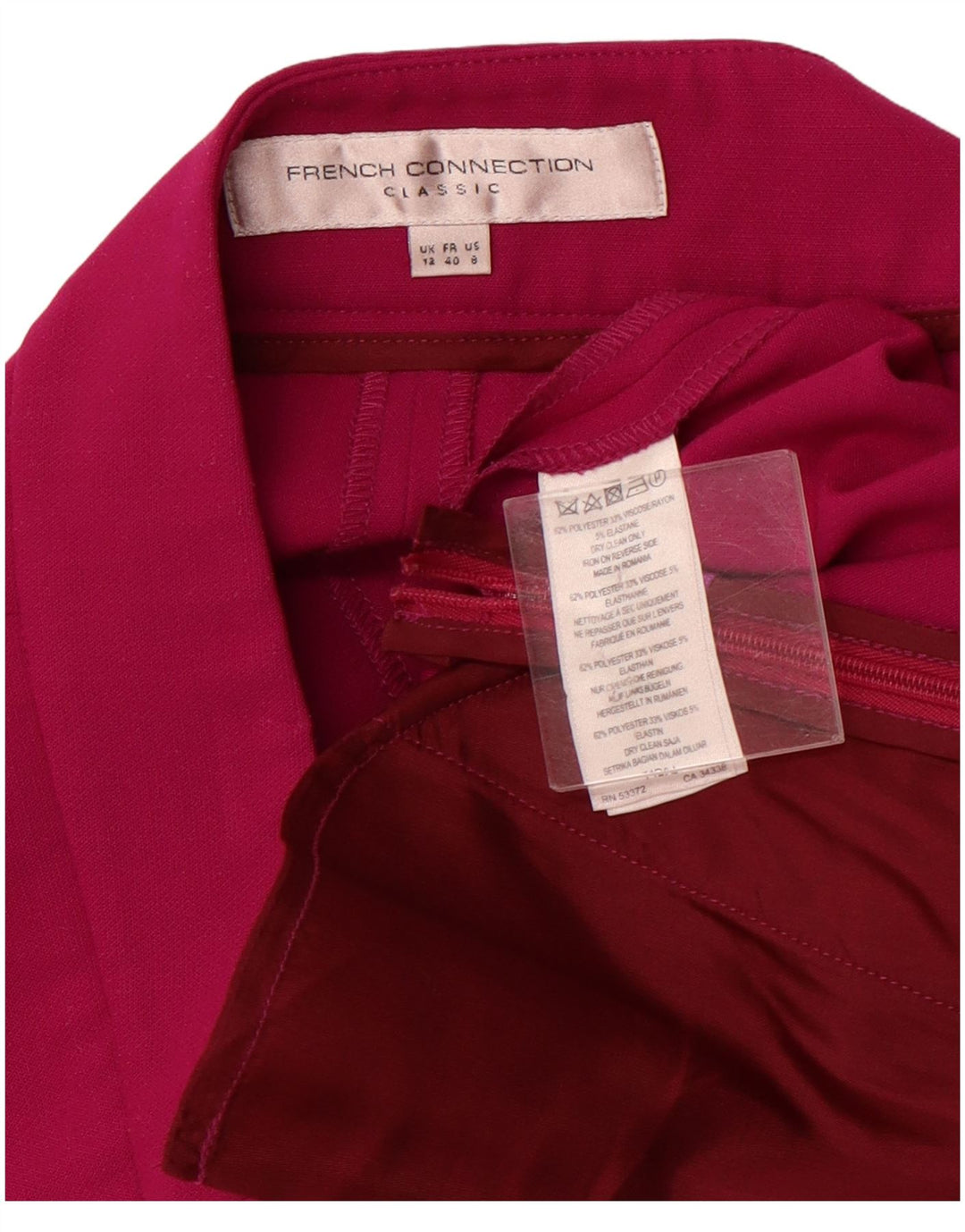 Spodnie damskie FRENCH CONNECTION UK 12 Medium W32 L26 Różowe