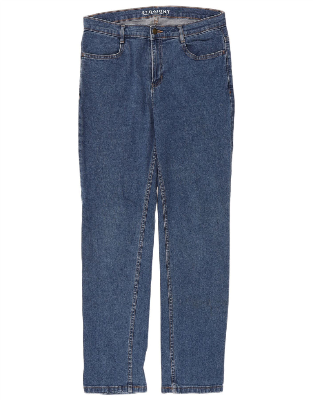 Marks & Spencer Damskie proste dżinsy UK 12 Medium W30 L30 Niebieskie bawełniane