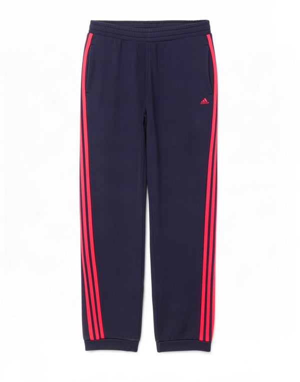 Damskie spodnie dresowe Adidas Joggers UK 12/14 Średni granatowy bawełniany