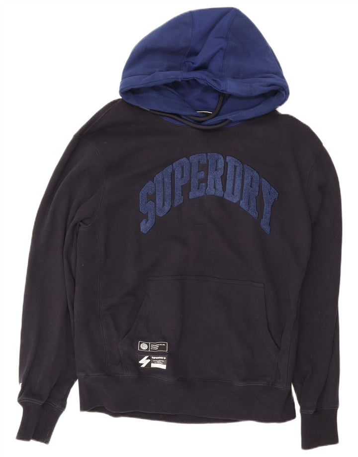 Męski sweter z kapturem Superdry Graphic XL, granatowy, bawełniany