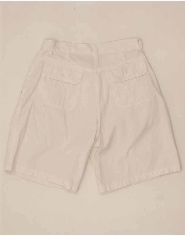 PYRAMID Womens Chino Shorts IT 44 Medium W28 White Cotton Vintage Pyramid and Second-Hand Pyramid from Messina Hembry 