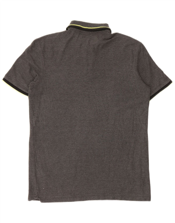 Męska koszulka polo Fila, średnioszara, bawełniana