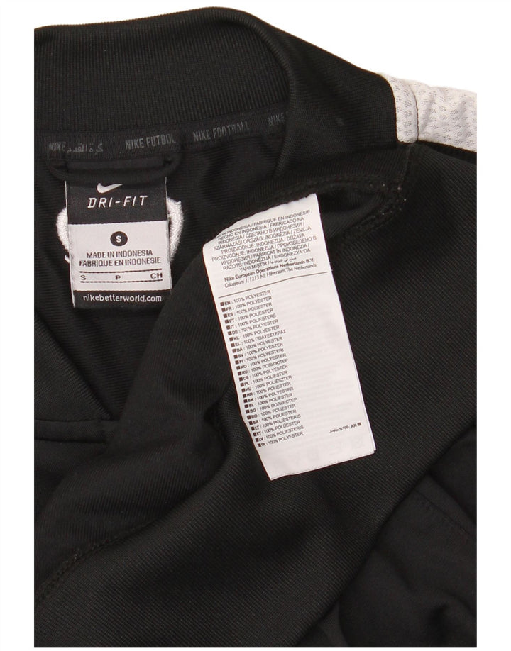 Męska kurtka dresowa Nike Dri Fit, mała, czarna, poliestrowa z blokami kolorów