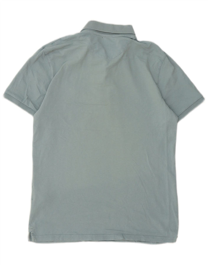 Męska koszulka polo Lyle & Scott, średnia niebieska, bawełniana