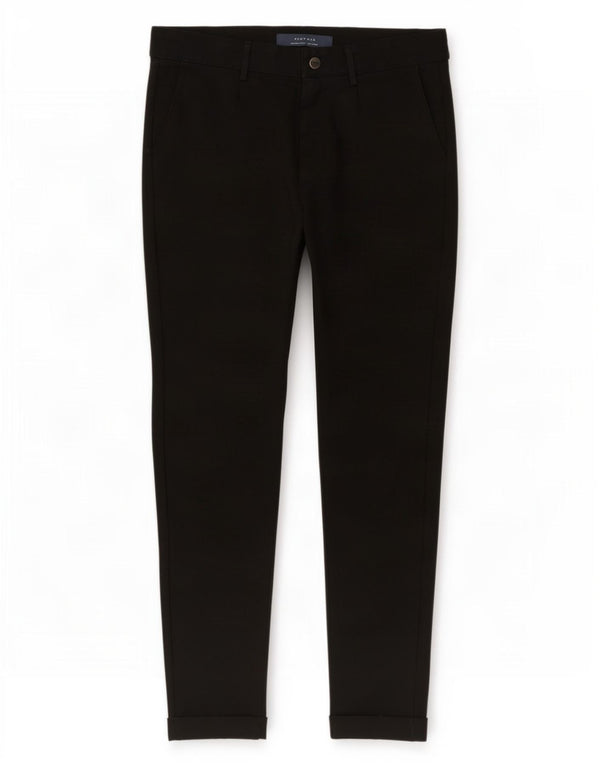 Zara Mens Slim Chino Trousers EU 42 Large W32 L29 Black