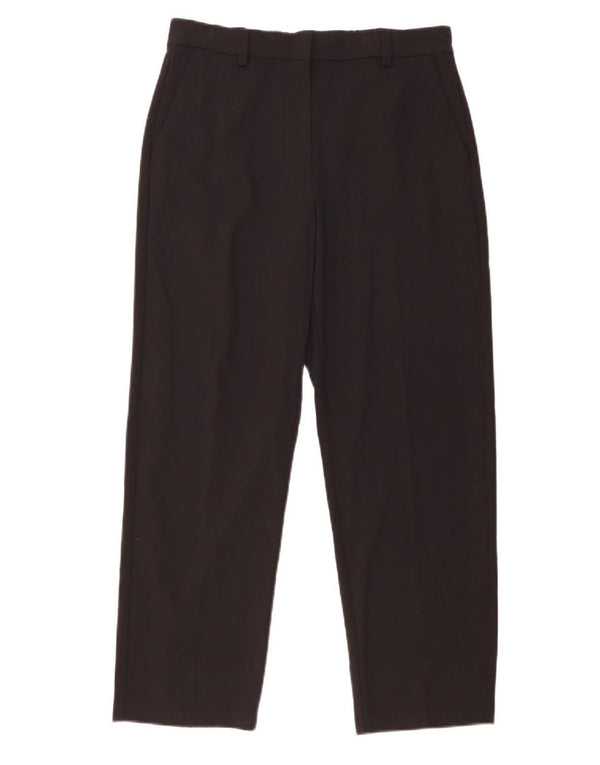 Krótkie spodnie garniturowe damskie Marks & Spencer UK 14 duże W32 L27 czarne