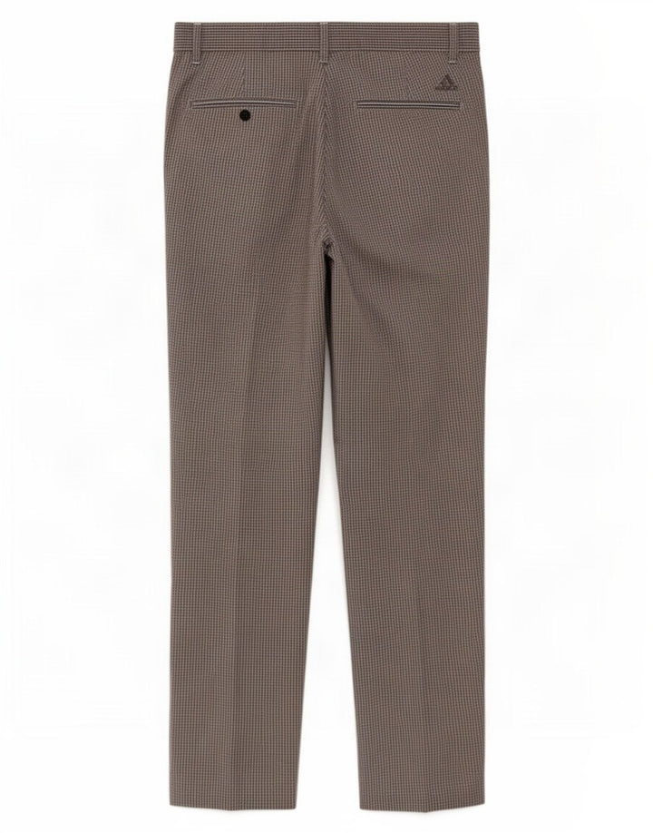 Adidas Męskie Proste Spodnie Chino W32 L30 Szary Gingham Poliester