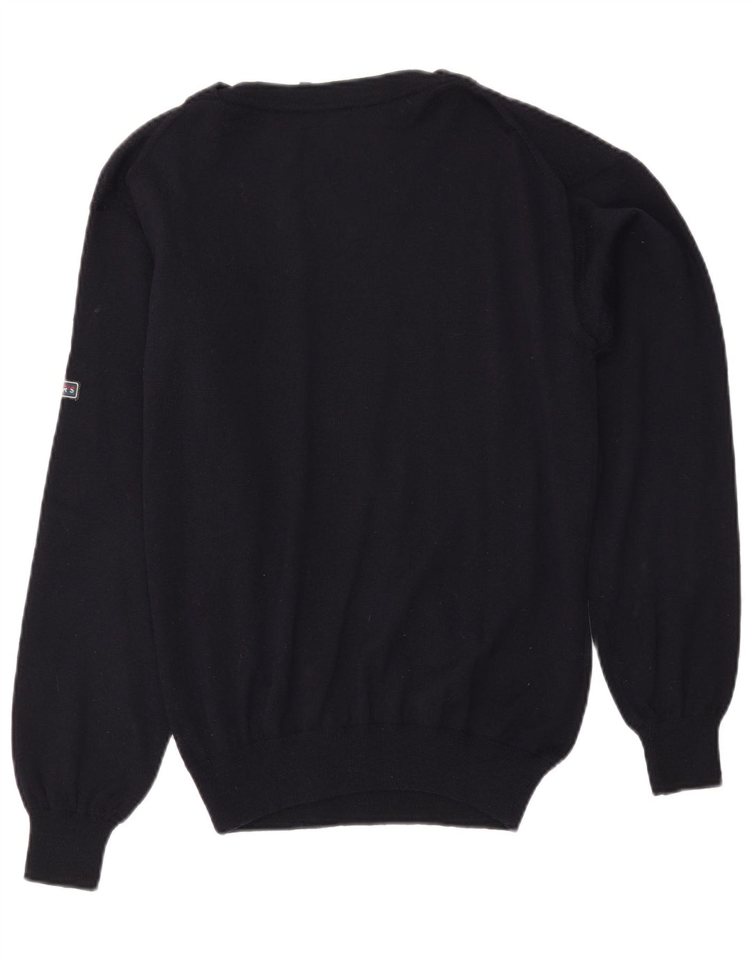 Męski sweter z dekoltem w łódkę VINTAGE, średni granatowy