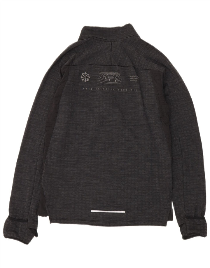 Męska kurtka dresowa Nike, mała, czarna, z poliestru w cętki