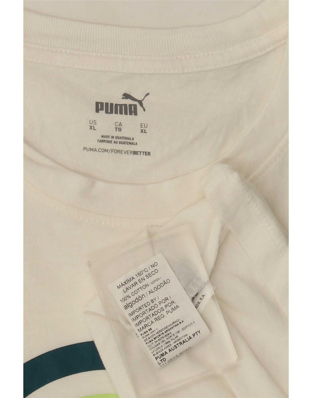 Męska koszulka z grafiką Puma, góra XL, biała bawełna
