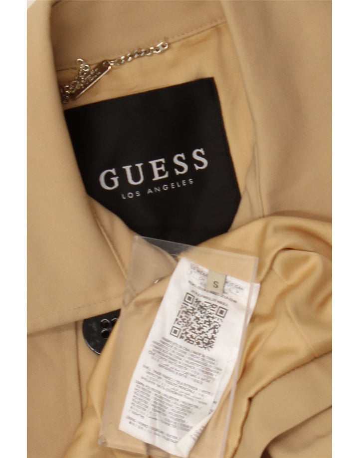 GUESS Womens Trench Coat UK 10 Small Beige Polyester