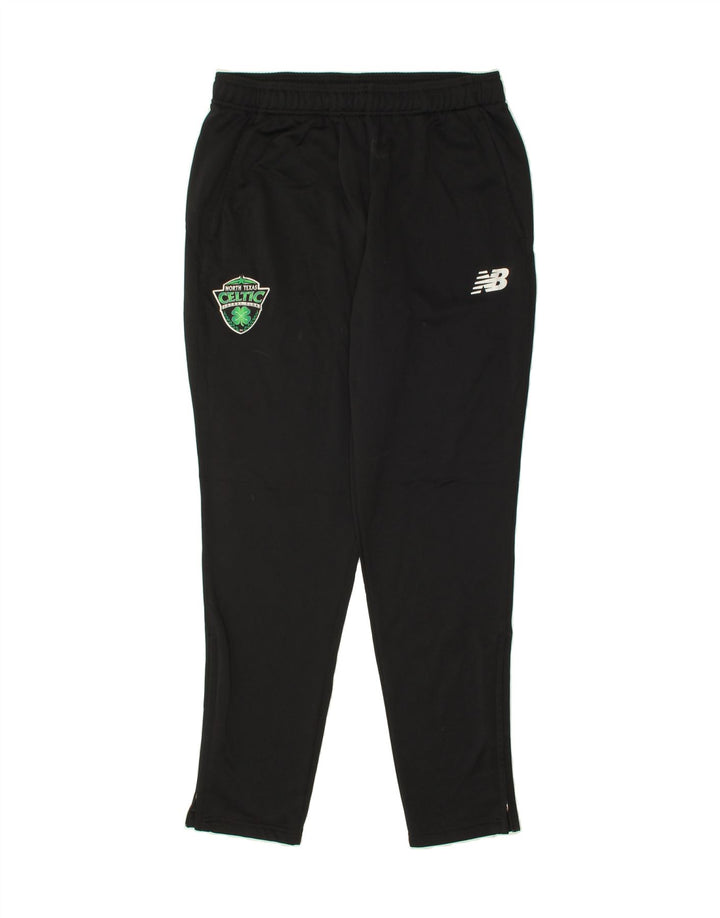 NEW BALANCE Mens Boston Celtics Tracksuit Trousers Large  Black Polyester Vintage New Balance and Second-Hand New Balance from Messina Hembry 