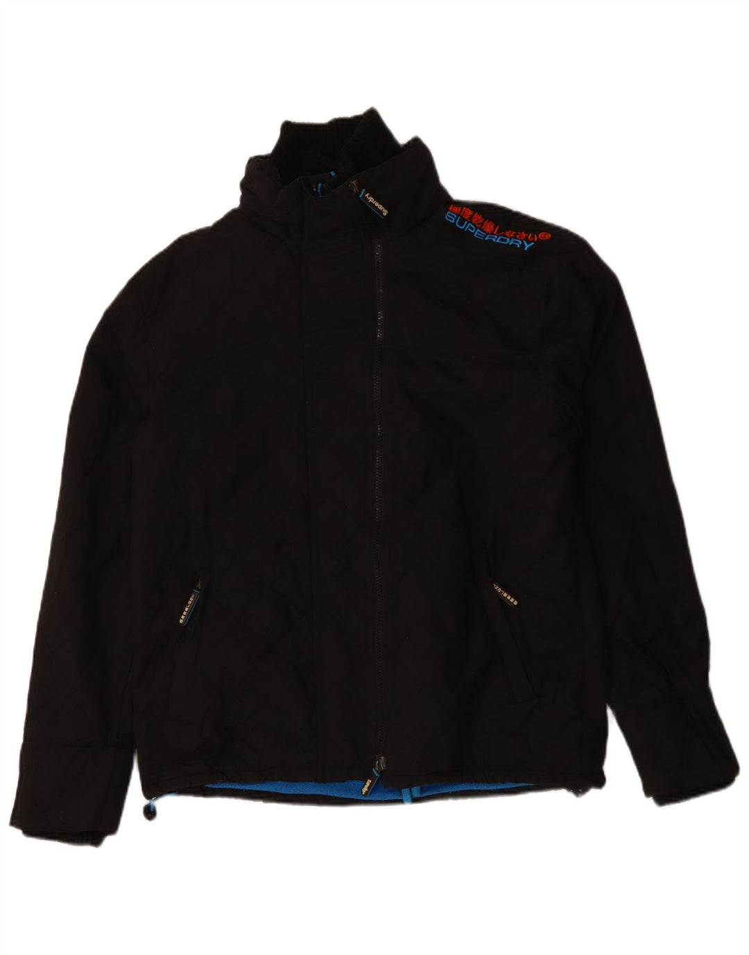 Męska wiatrówka Superdry Windcheater UK 40, duża, czarna, nowoczesna