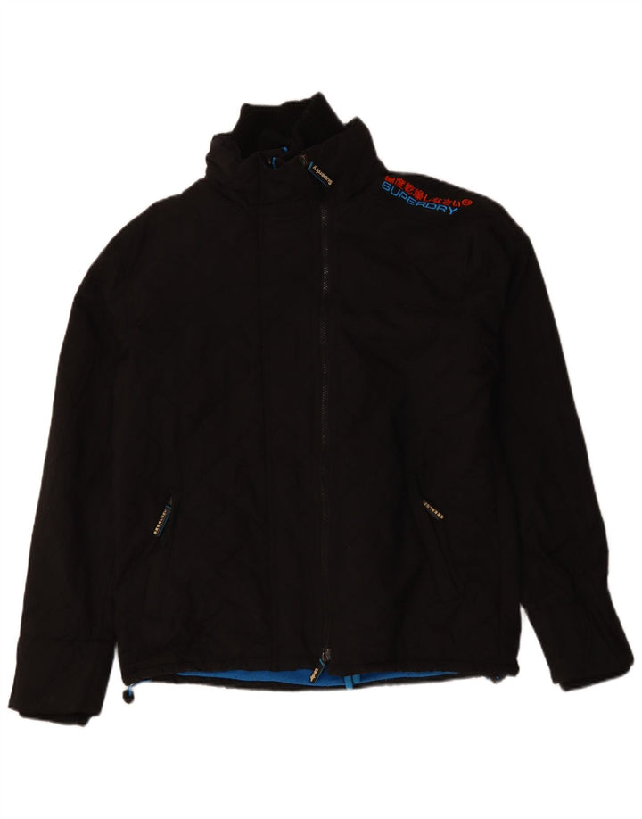 Męska wiatrówka Superdry Windcheater UK 40, duża, czarna, nowoczesna