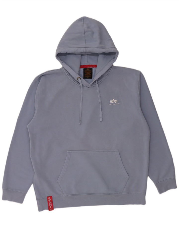 Męski sweter z kapturem Alpha Industries 3XL w kolorze niebieskim