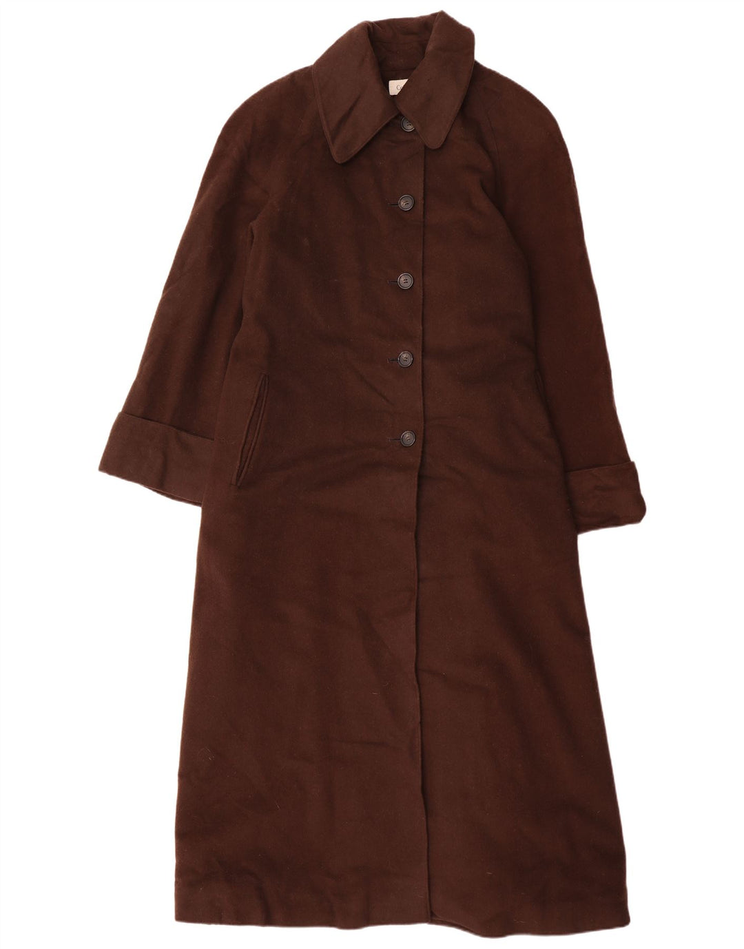 Damski płaszcz oversize Calvin Klein US 14 XL, brązowa wełna