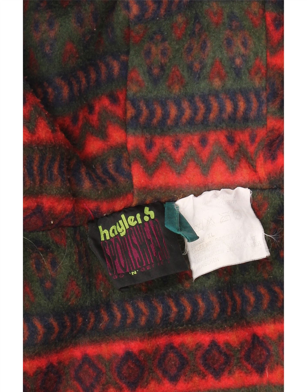 Męski wiatrówka z kapturem VINTAGE UK 42 XL Zielony poliamid