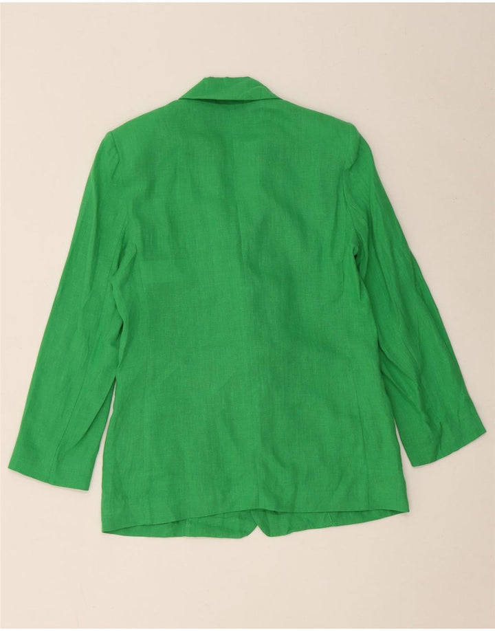 Marella Damska marynarka EMME zapinana na 1 guzik UK 8, mała, zielona pościel