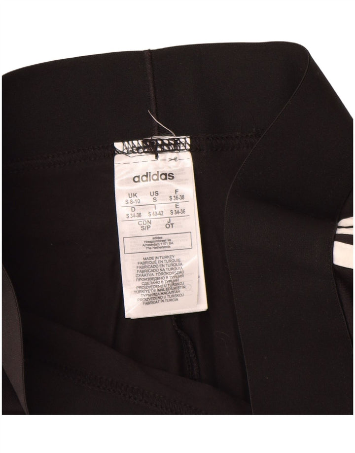 Legginsy damskie ADIDAS UK 8/10, małe, czarne, bawełniane