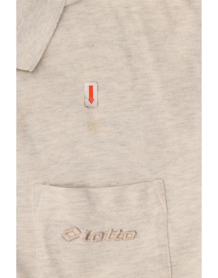 Damska bluzka z krótkim rękawem LOTTO UK 20 2XL Szara bawełna