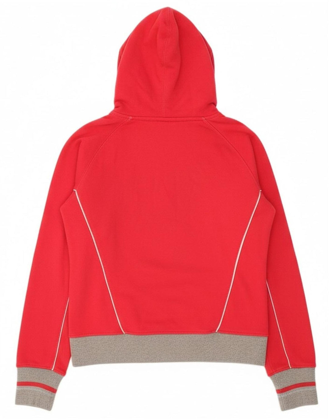 CHAMPION Womens Heritage Classics Zip Hoodie Sweater UK 14 Medium Red