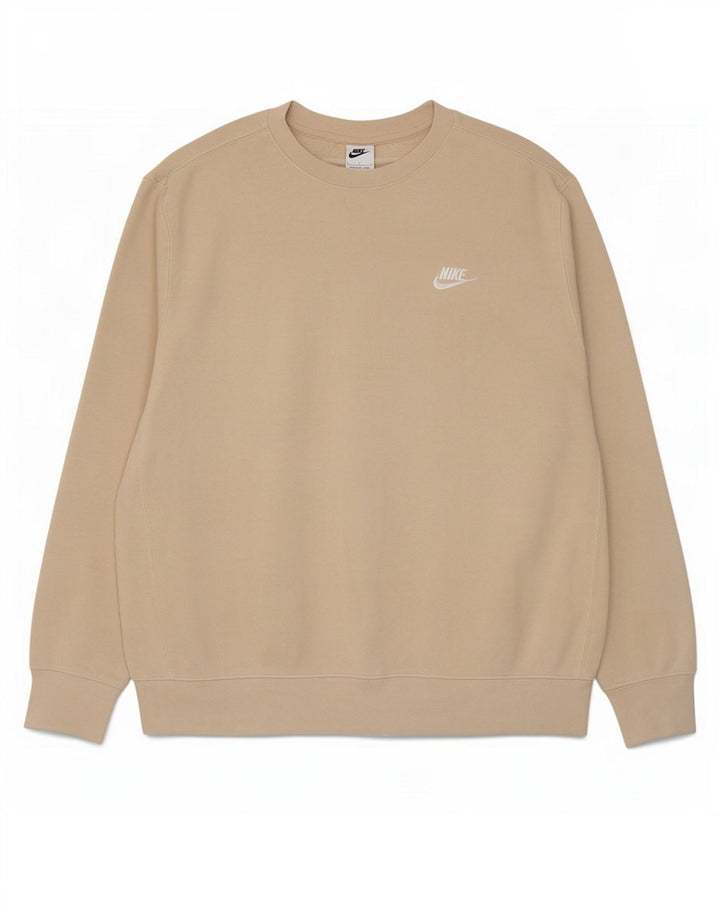 Bluza męska Nike, duża, beżowa, bawełniana