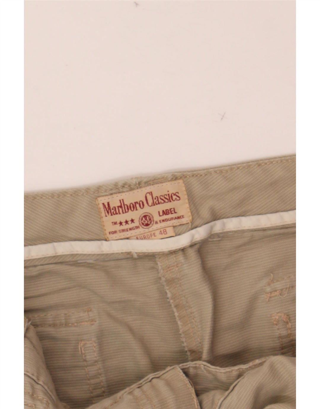 MARLBORO CLASSICS Mens Cropped Trousers IT 48 Medium W36 L28 Beige