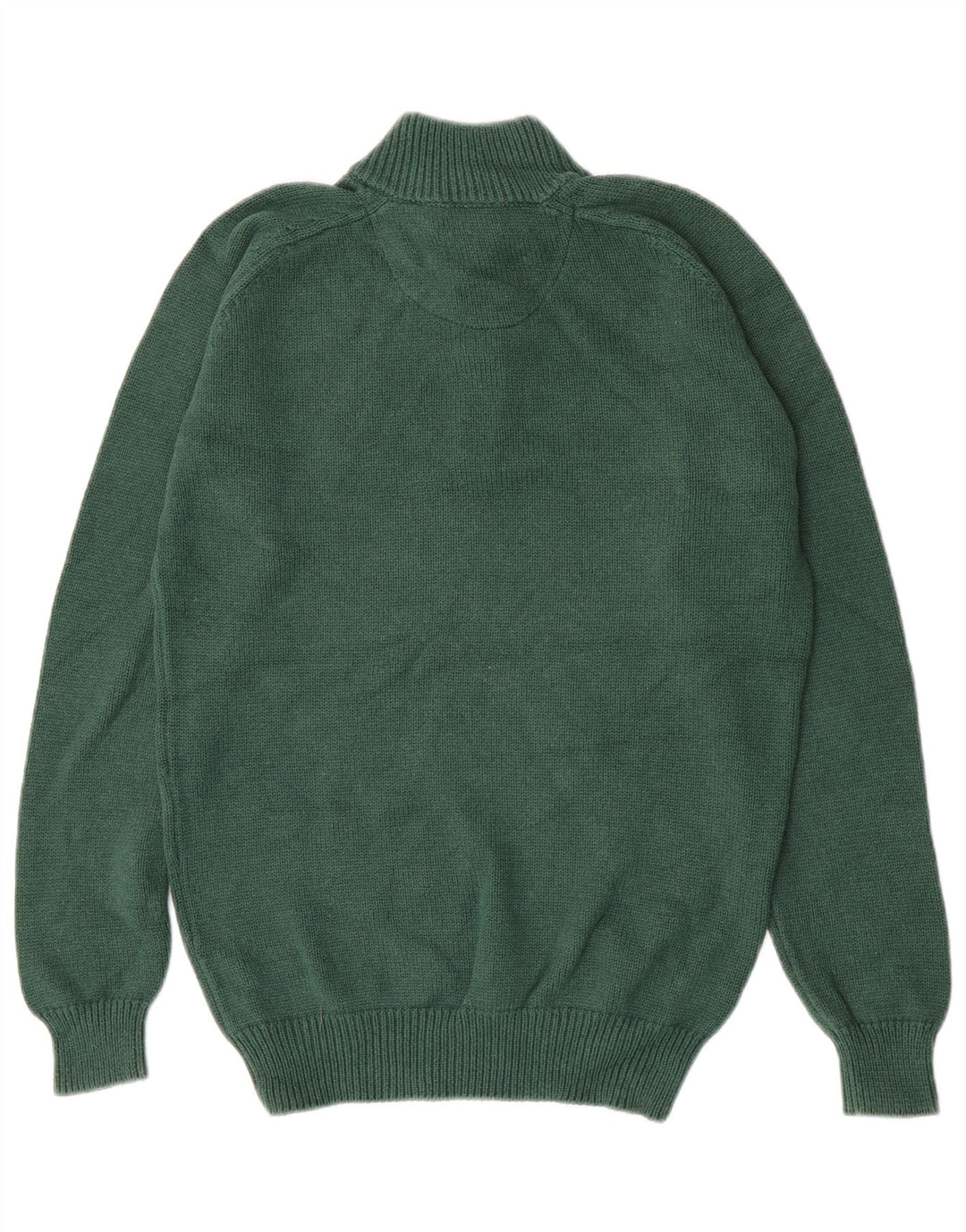 Męski sweter zapinany na guziki Massimo Dutti, duży, zielony, bawełniany