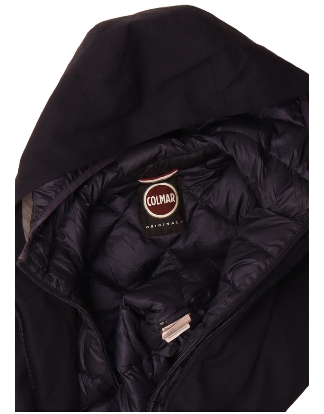 Męska kurtka wiatrówka z kapturem Colmar IT 50, duży granatowy poliester