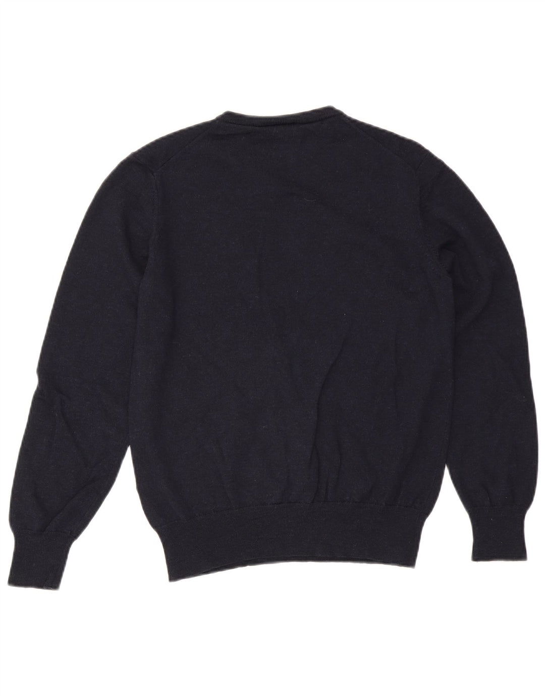 Męski sweter Kappa z okrągłym dekoltem, średni granatowy wełniany