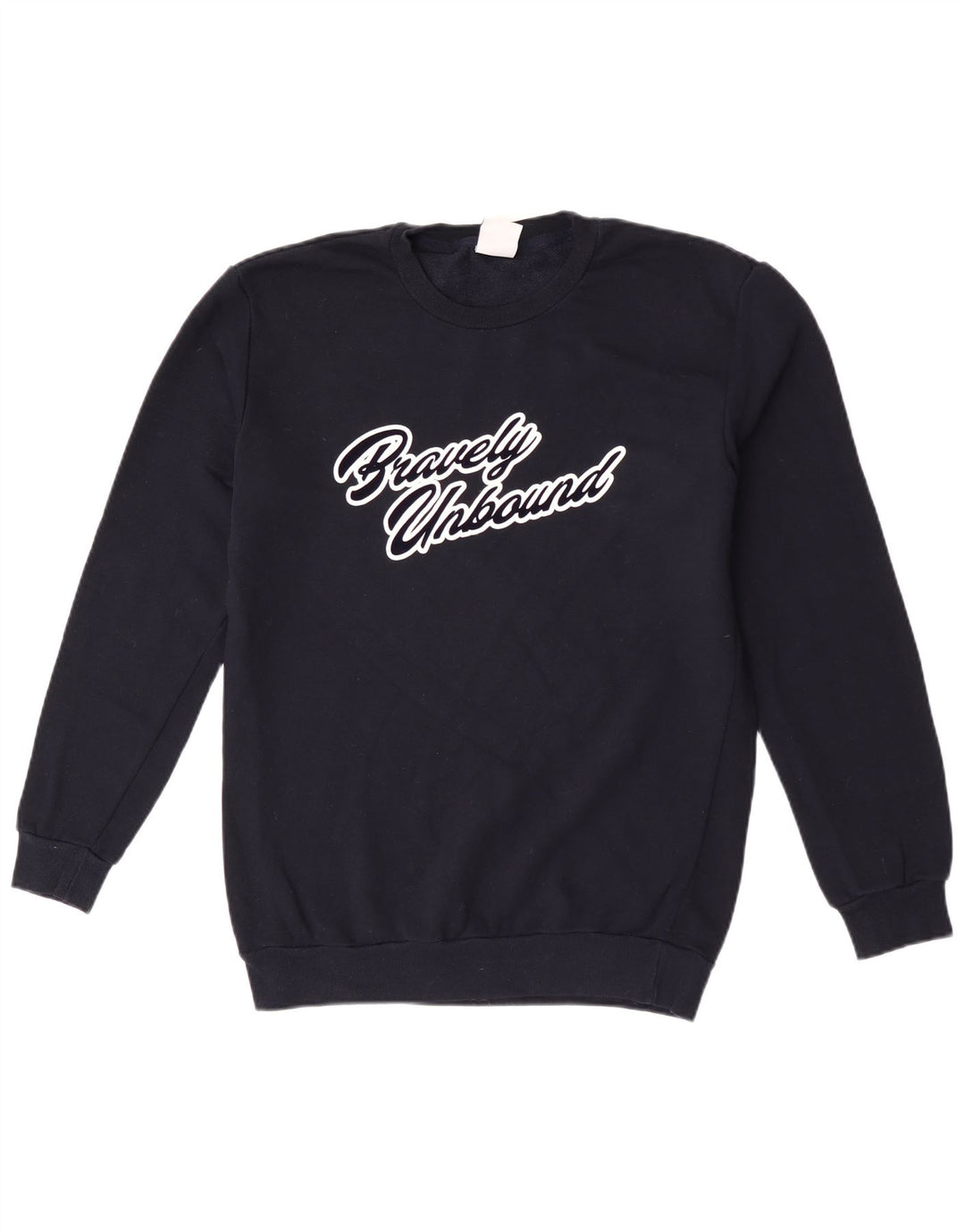 Męski sweter z grafiką Zara, średni granatowy, bawełniany