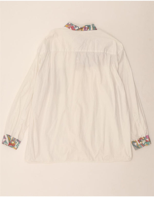 Koszula męska Rudnick 2XL Biała, geometryczna bawełna