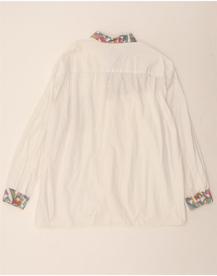 Koszula męska Rudnick 2XL Biała, geometryczna bawełna