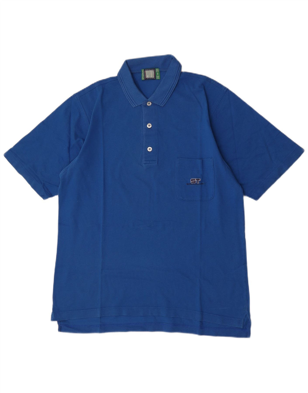 Męska koszulka polo Sergio Tacchini IT 50, duża, niebieska, bawełniana